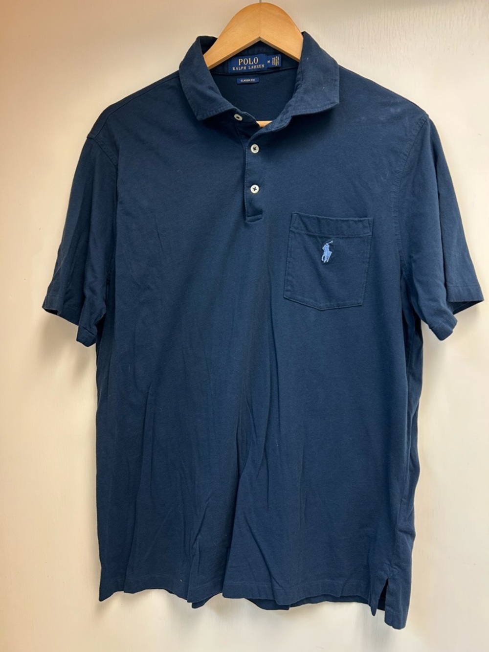 Ralph Lauren Navy Short-Sleeve Pocket Polo